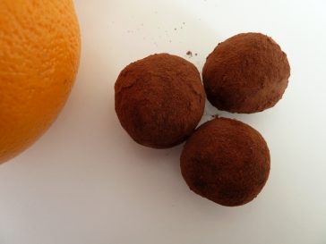 Truffres chocolat et orange.
